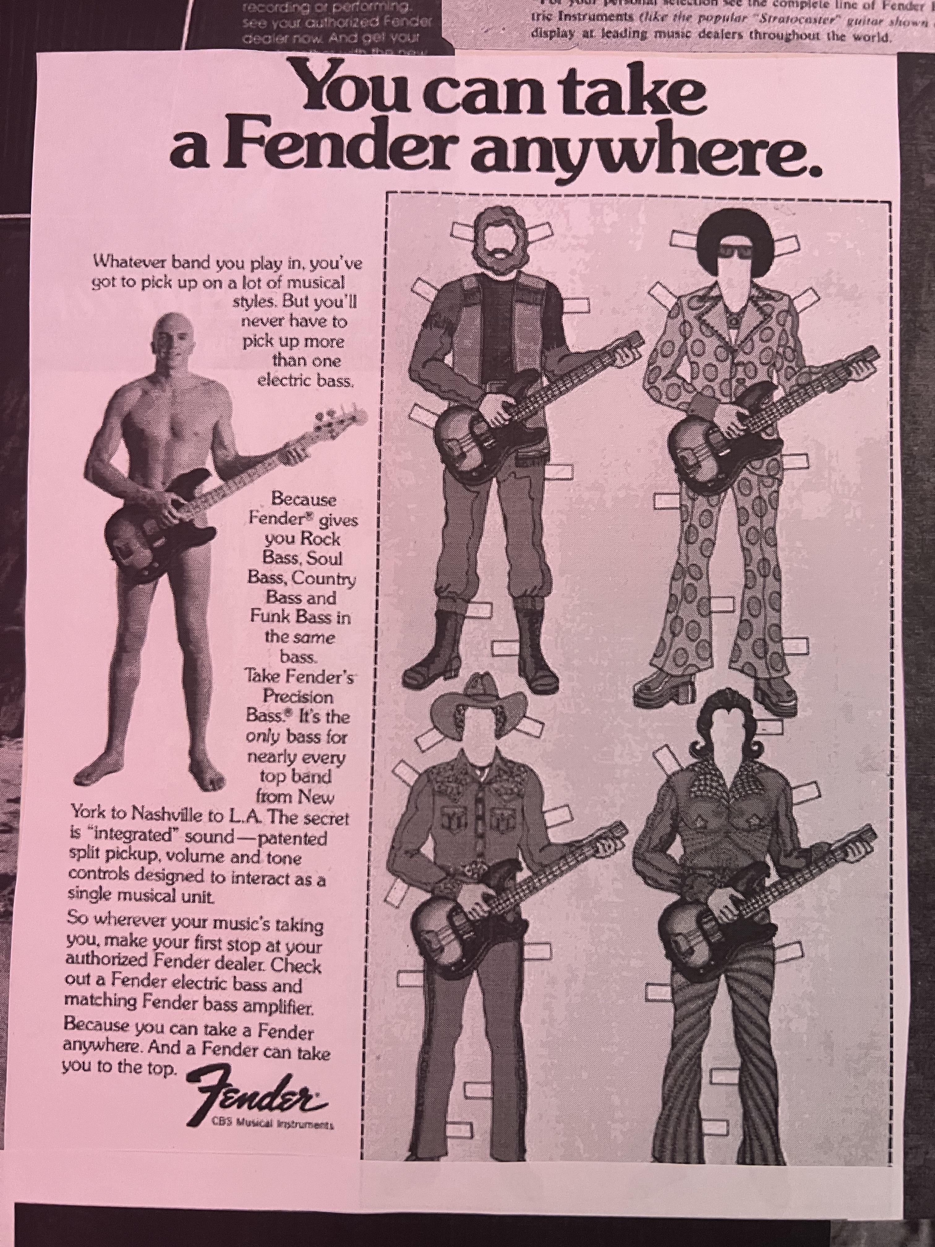Early Fender Advertisement
